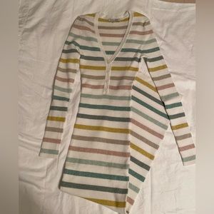 Ronny Kobo Collection Multicolor Striped Dress